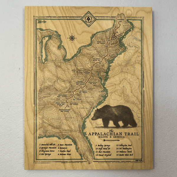 Appalachian Trail Wood Print